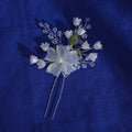 Wholesale Resin Flower Bridal Hairpins Handmade Plastic Flower Hair Jewelry Wedding Hair Pins