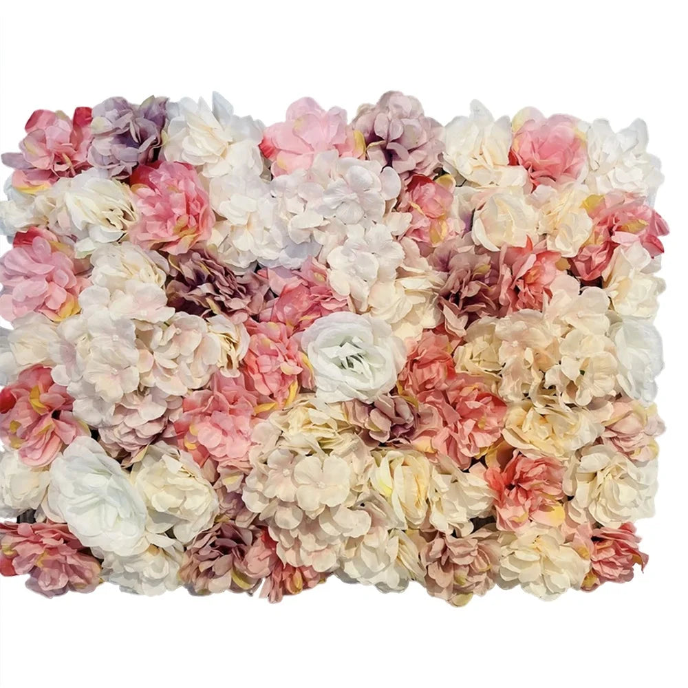 2026 Hot Sale 40*60cm Artificial Flower Wall Decorative for Wedding