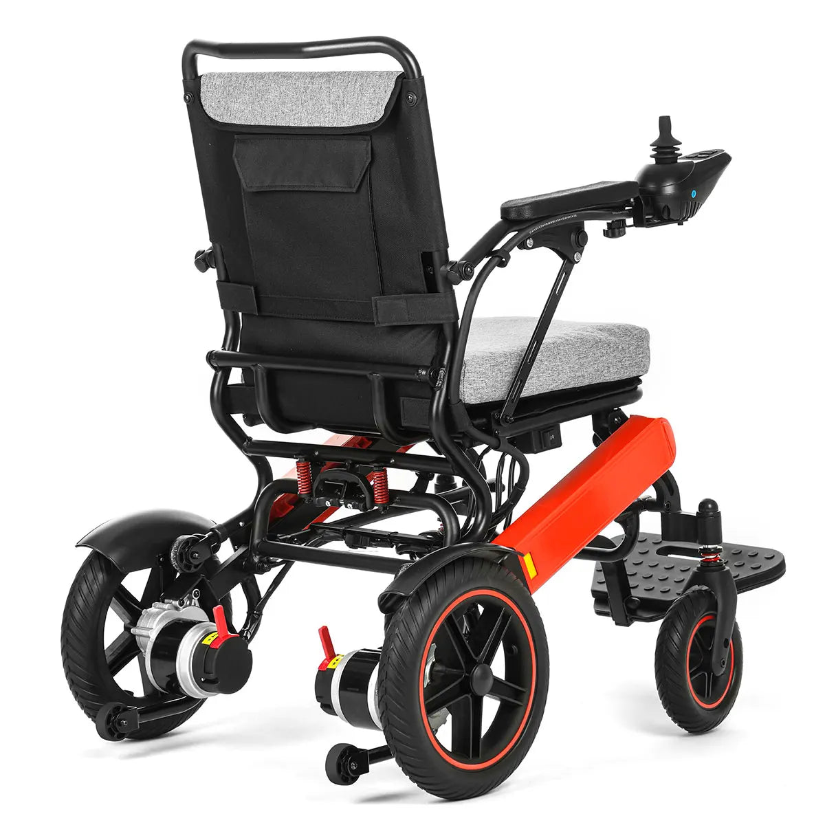 Factory Direct Customizable Aluminum Alloy Electric Wheelchair with Fast Fold & Power Lithium Battery Portable Walker & Rollator
