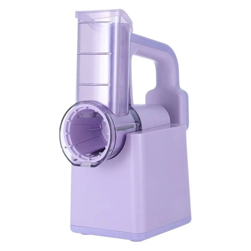 Multifunctional Electric Drum Vegetable Cutter Stainless Steel Shredded Cheese Slice Ice Cutter Manual Operation Kitchen Gadgets