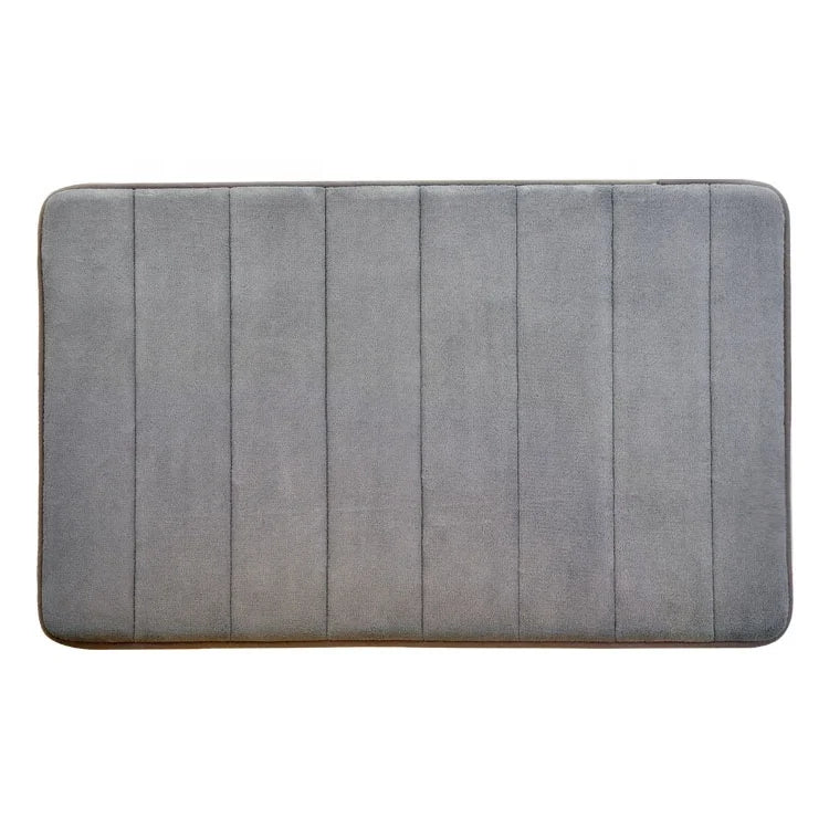 Factory Supply New Stripe Type Memory Foam Non-slip Bath Mat Quilted