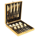 Luxury 16 Piece Cutlery Sets Stainless Steel Silverware Flatware With Gift Box