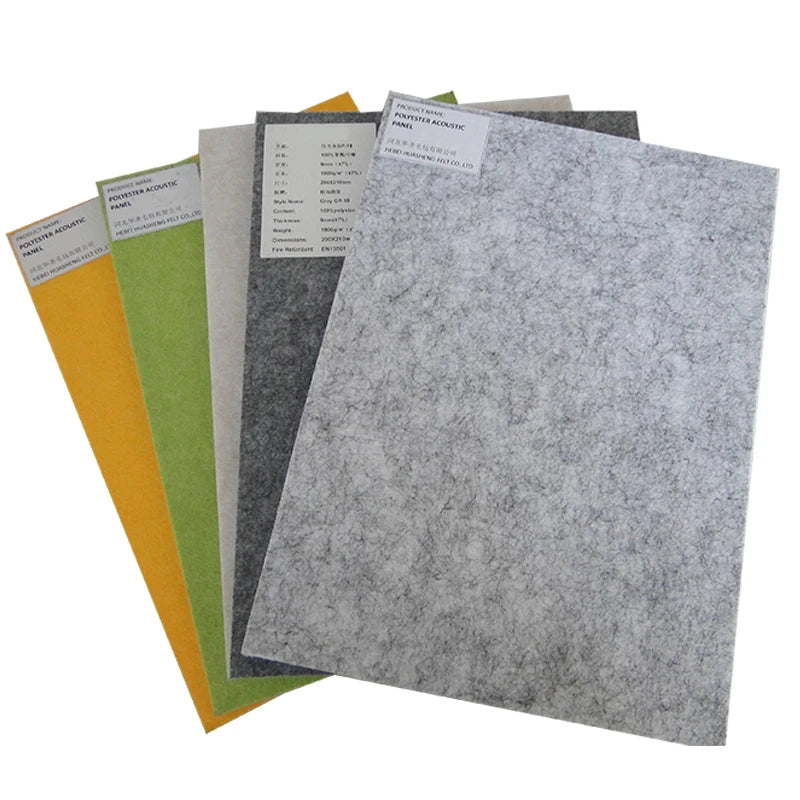 9mm/12mm Eco High Density Polyester Fiber Acoustic Panel PET Felt Sound Absorbing Ceiling Acoustic Panels