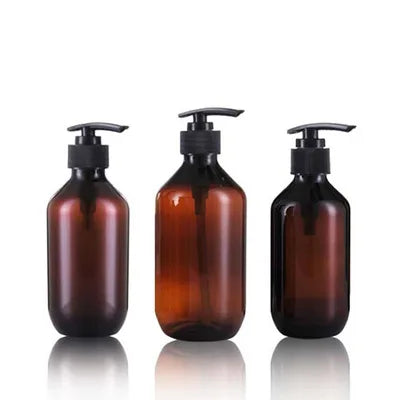 100ml 200ml 300 ml 400ml 500 ml Empty boston Round Cosmetic Pet Amber c Ylinder Shampoo Plastic Bottle