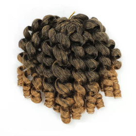 Factory Wholesale 8 Inch Synthetic Pre Twisted Wand Curl Dreadlocks Crochet Braids High Temperature Fiber Machine Double Weft
