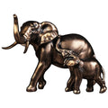 Resin Feng Shui Elephant Animal Statues Decorative for Home Decoration Elephant Family Statues