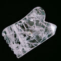 HZ Natural Jade Stone Clear Quartz Guasha Scraper Stone Black Obsidian Face Massager Gua Sha Horn Facial Skin Care