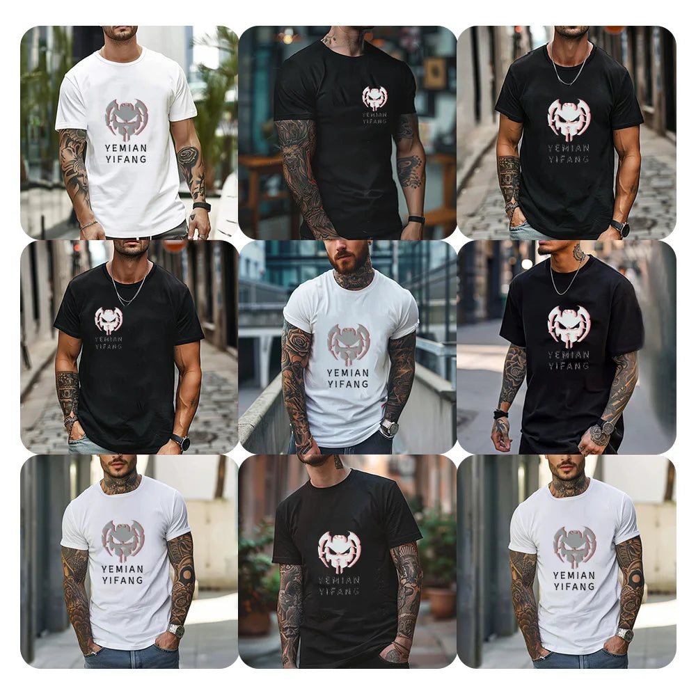 Samples Free Custom T-Shirt Printing Blank Round Neck T-Shirts for Custom Logo Designs High-Quality Custom Tees Men t Shirt