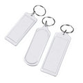 Manufacturer Acrylic Blank Custom LOGO Light Keychains for Promotion Lightweight Plastic Key Chains