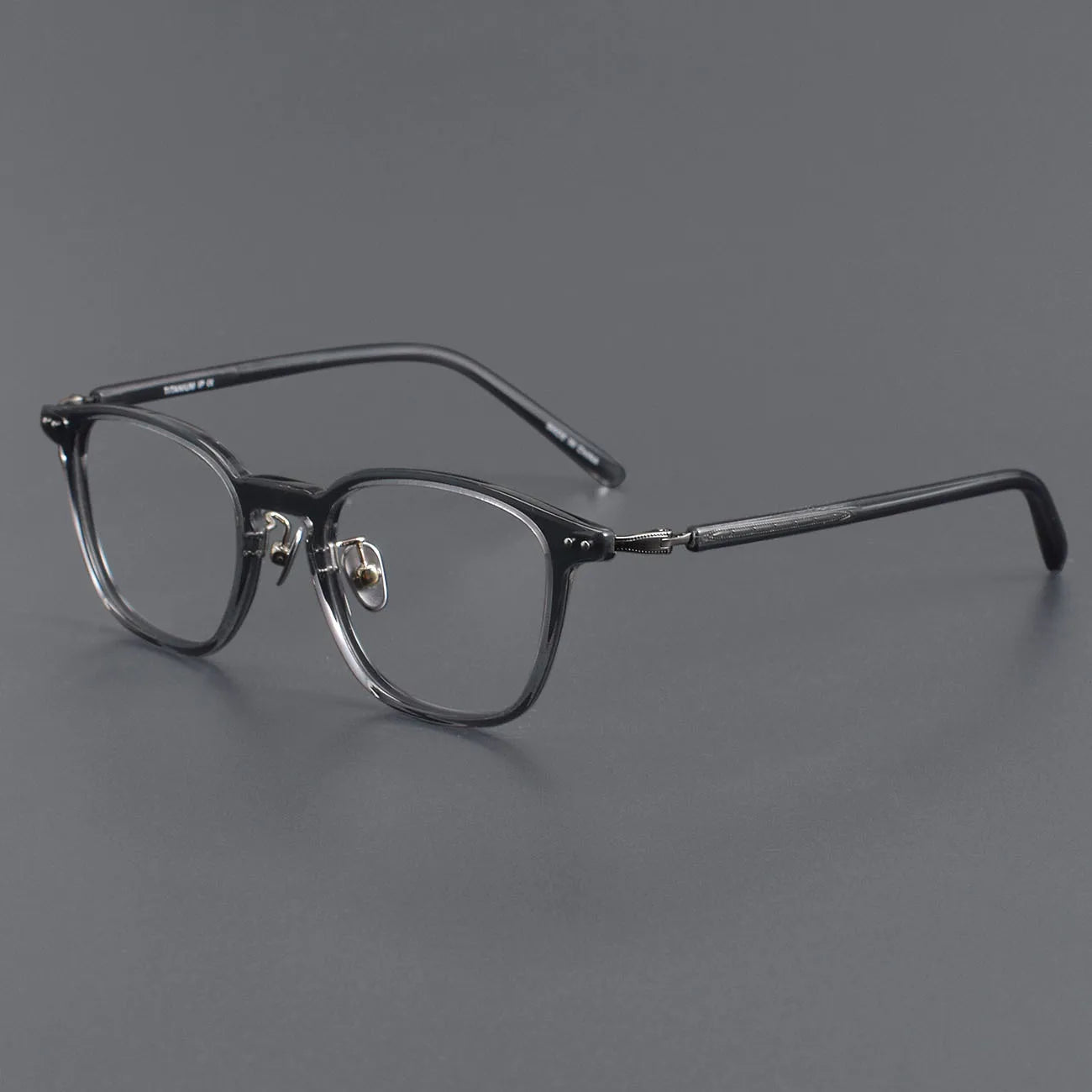 High Quality Square Frame for Eyeglasses Metal Adjustable Nose Pads High Grade Titanium Eyeglasses Frame Anti Blue Light Glasses
