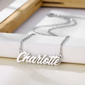 Stainless Steel Custom Logo Name Necklace Stainless Steel English Letter Necklace