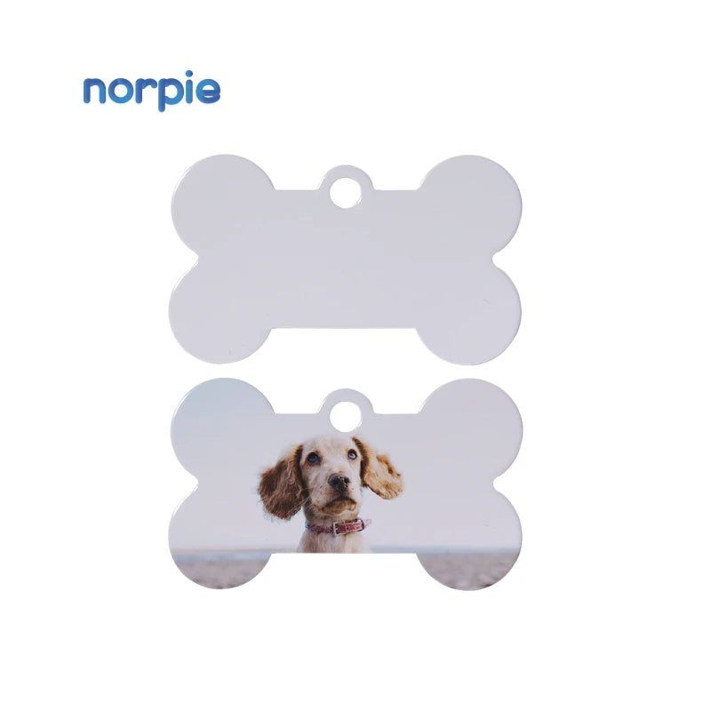 Sublimation Aluminum Dog Id Name Tag Pendant Heat Transfer Blanks Pet Dog Tag
