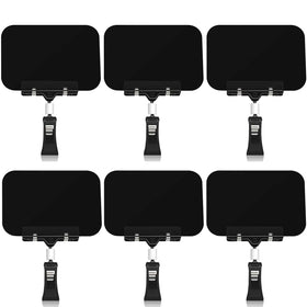 Rectangle Double Sided Blackboard Mini Plastic Chalkboard Sign Clips with Message Board Food Labels