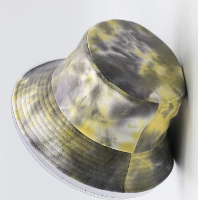 Casual Travel Adults Beach Plain Dyed 100% Cotton Tie Dye Bucket Hat Outdoor Bucket Hat
