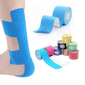 Custom Medical Sport Cotton Kinesiology Tape 5m Length 5cm Width Waterproof Printed Strapping With Finger Logo 10cm Width Option