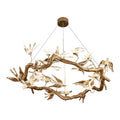 Light Luxury Living Room Crystal Chandelier Vintage Villa Atmospheric Dining Room Light Study Tea Room Bird Round Bedroom Light