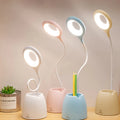 Kids Bed Side Reading Lamp Led Usb Night Light Touch Eye Protection Table Lamp