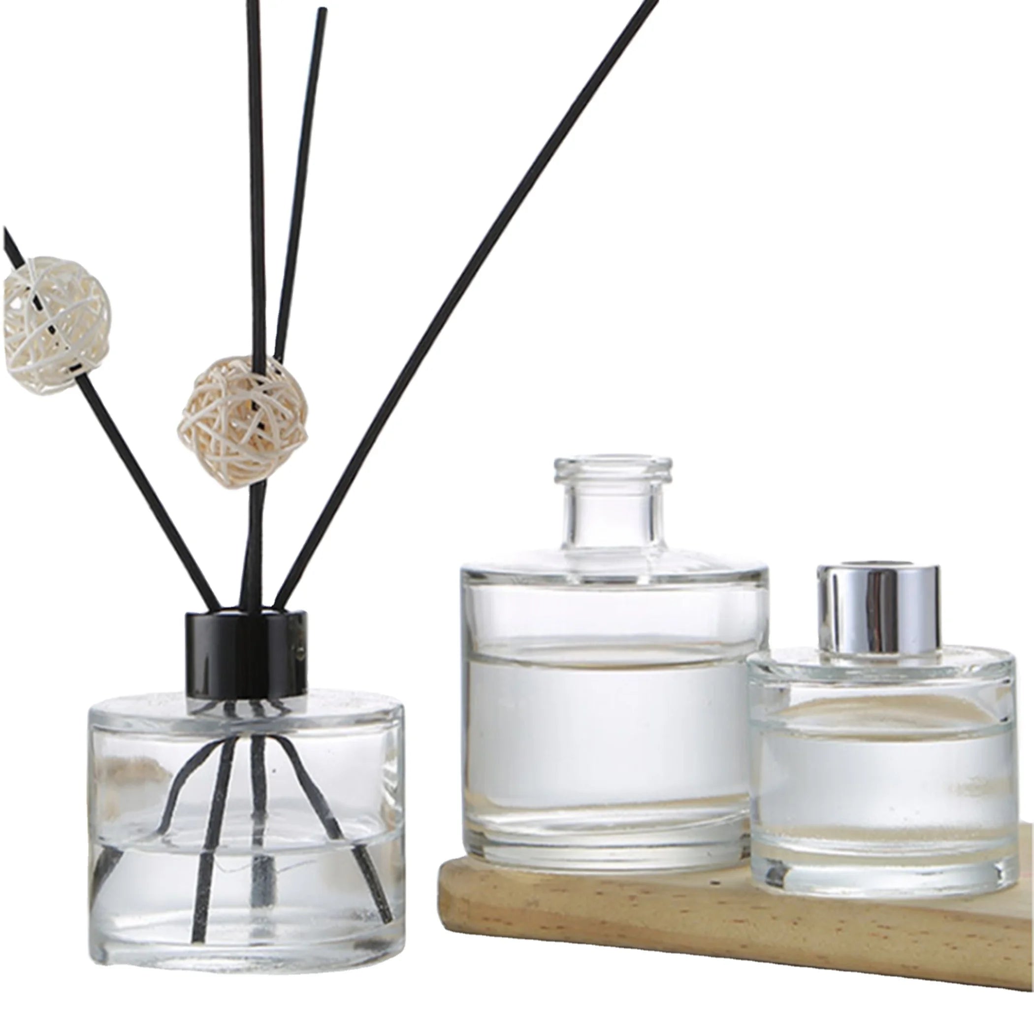Custom 50ml 100ml 120ml 150ml 200ml Empty Clear Room  Glass Perfume Bottle for Decoration