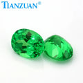 Oval Shape Natural Cut Green Yttrium Aluminum Garnet Tsavorite Loose Gemstone 5.9x7.8mm 1.9ct