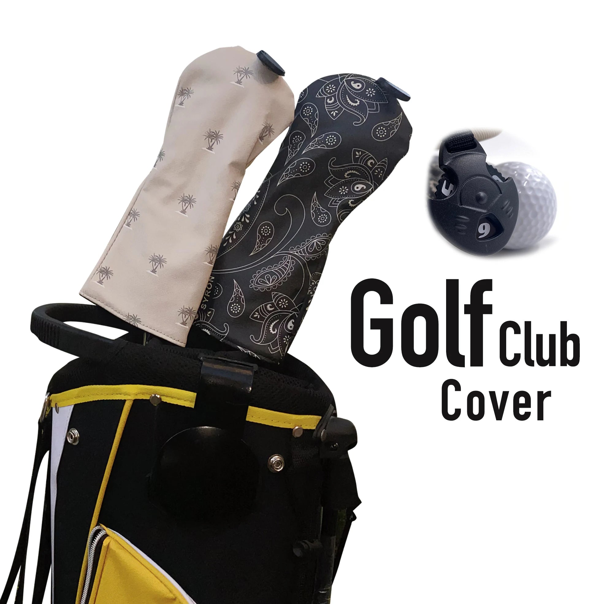 Factory Price Golf Accessories Customize PU Leather Golf Club Head Cover