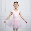 Ballet Leotards for Girls Children Nylon Spandex Training Leotard with Skirt