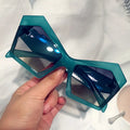 LH001 Luxury Women's Gradient Lens Wide Sunglasses 2024 New Oversized Cat Eye Brand Butterfly PC Luxury Women's Shades