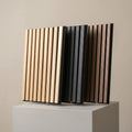 Acoustic Slatted Wall Panel Akupanel Wood Slat Acoustic Panel MDF Slat Acoustic Board for Living Room