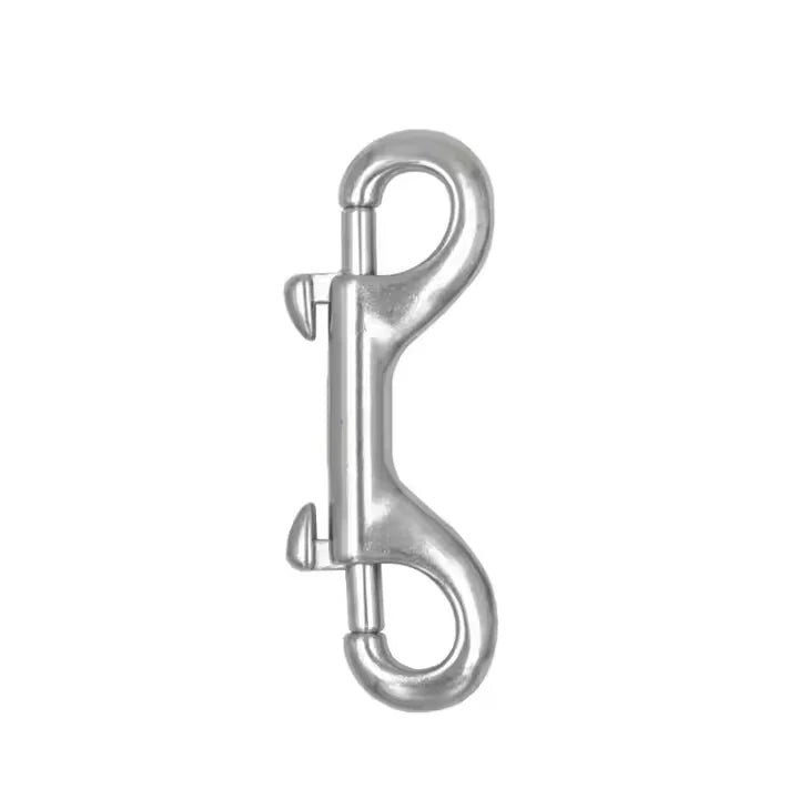 Dropshipping Scuba 90MM 316 Stainless Steel Double Hook Bolt Snap Clip Diving Equipment