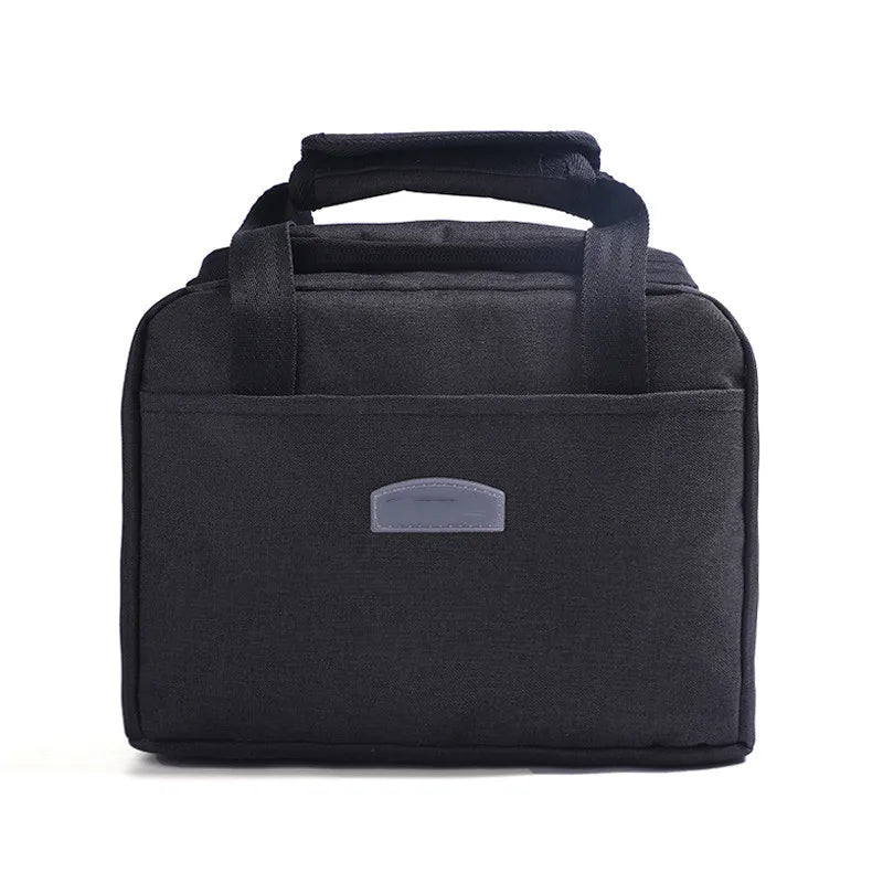 New Design Portable Handbag Tote Lunch Bag with Handle Oxford Cloth Food Warm Lunch