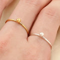 High Quality 14K Gold Filled 3mm Ball Simple Ring Gold Jewelry Minimalist Knuckle Ring Gold Rings for Women