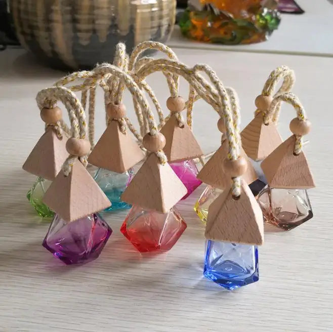 8ml Empty Glass Car Air Freshener Perfume Bottle Fragrance Waterproof Car Diffuser Bottle