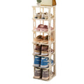 8-laye Factory Wholesale Household Foldable Shoe Racks with Simple Installation 6 Cabinet Shoe Rack