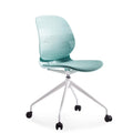 Hot Selling Office Furniture Revolving Mid-Back Mesh Conference Chair with Genuine Leather Wholesale Price