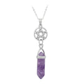 DIY Factory Handmade Natural Stones Hexagonal Pendulum Quartz Gemstone Jewelry for Wedding Ornament