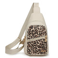 Wholesale Custom Women's Leopard Print PU Sling Chest Bag with Adjustable Strap & Large Capacity Summer Water Resistant