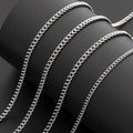Factory Black Stainless Titanium Steel Gold Plated Punk Connell Curb Link Vintage Chain Cuban Necklace for Women Men