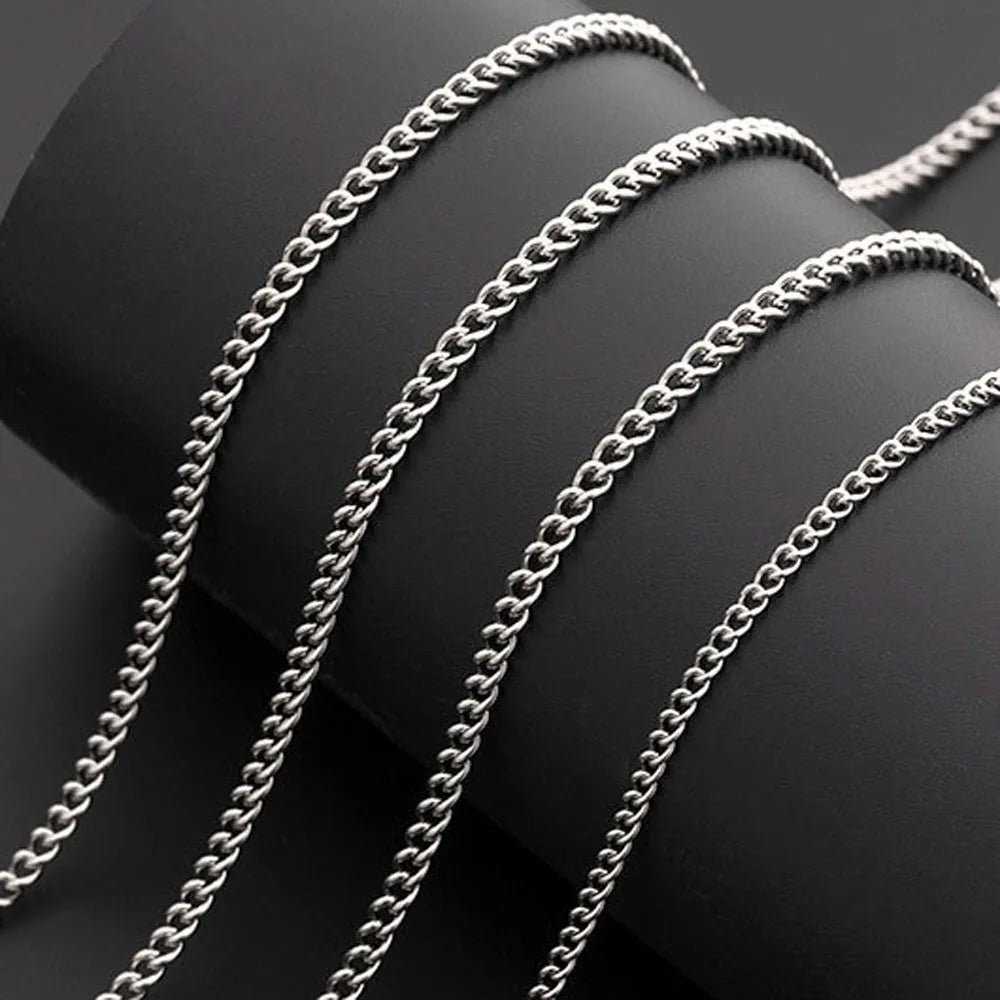 Factory Black Stainless Titanium Steel Gold Plated Punk Connell Curb Link Vintage Chain Cuban Necklace for Women Men