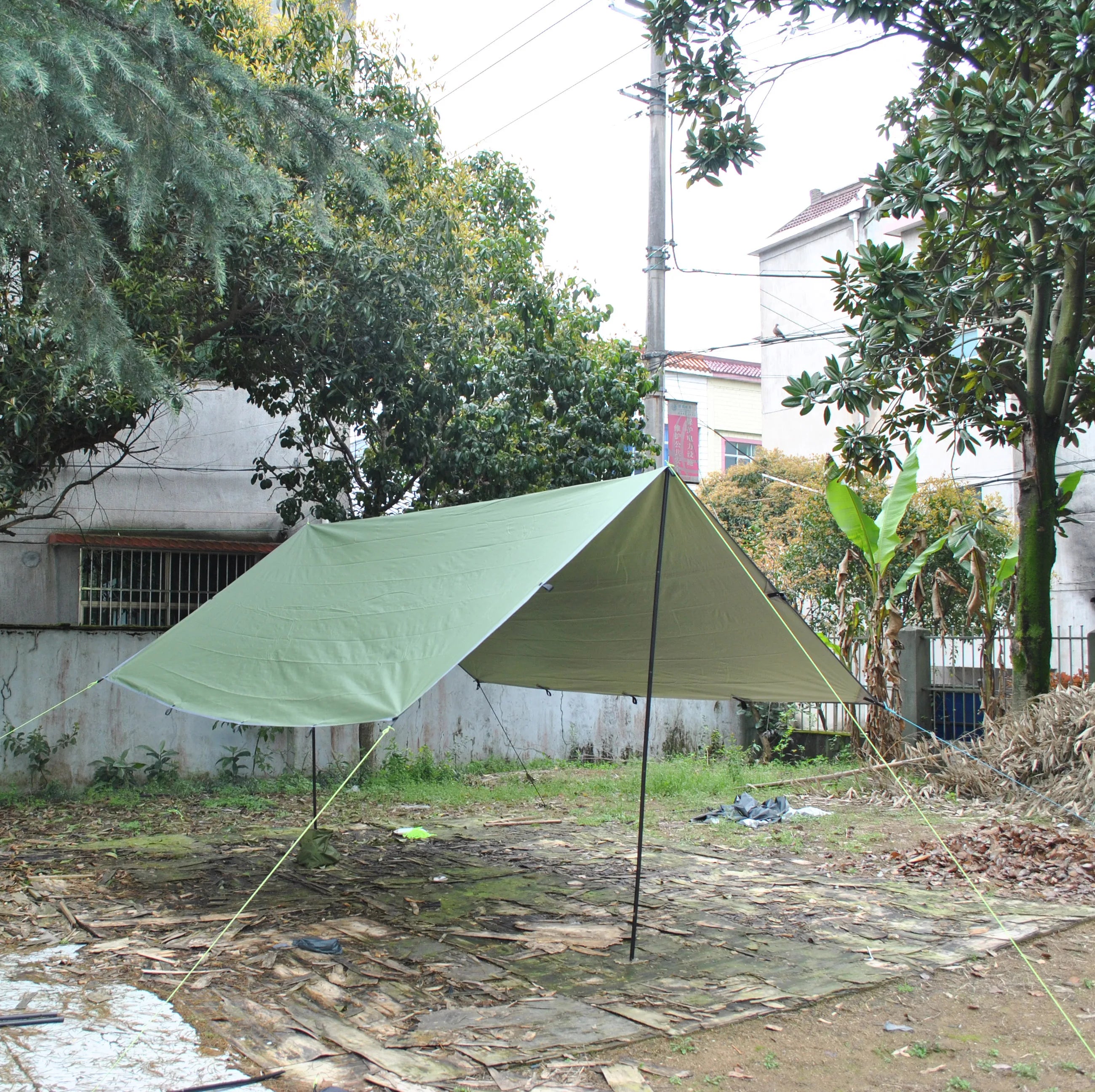 Hot Selling Multi-function Tarp TentCZX-593 Large Camping Tarphammock Tarp3-4 Person Survival Sheltertent Tarp3m Tarp