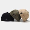 Wholesale Customizable Brimless Caps Label the Letters Warm Fashion Satin Gear Adjustable Embroidery logo Brimless Caps