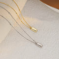 Small Gold Bar Pendant Necklace Jewelry 925 Sterling Silver Women New Fine Ball Chain Necklace for Gift