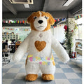 Enjoyment CE Inflatable Long Fur Dog Mascot Costume for Adults Inflatable Costumes for Sale
