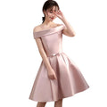 Lace up Long Short Bridesmaid Dresses Spring Summer 2024 Wedding Party Prom Dress Girl Cheap Wholesale Cameo Brown champagne