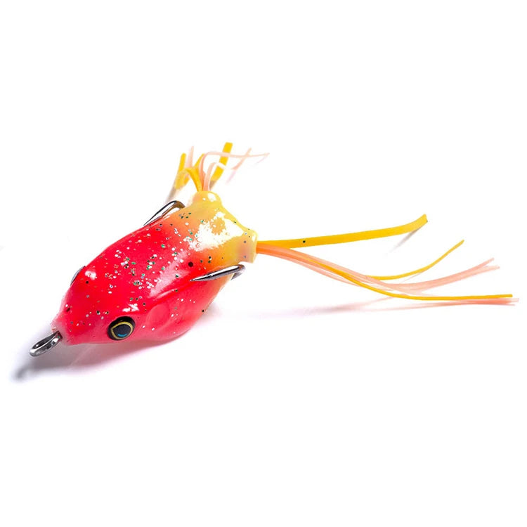3D Eye Bionic Frog Lure Artificial Minnow Swimbait Wobblers Crankbaits Grenouille Leurre for River Lake Stream Fishing Made ABS