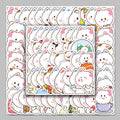 106PCS Cute Little Cartoon Doodle Refrigerator Guitar Trend Peach Fairy Sticker Ledger Scooter Guitar Headphones Desktop Sticker