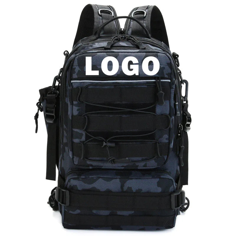 Large Tactical Shoulder Backpack for Men Fishing Tackle Bag for Outdoor Hiking Camping Travel & Climbing Storage Bags