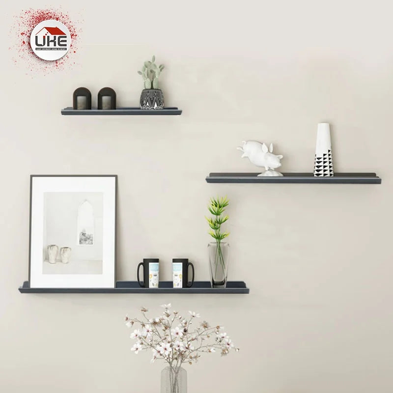 Wall Mounted Shelf Shelves Decoration Storage Household Floating Shelf Custom L-shaped Aluminum Alloy Display Racks