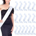 RubySub White Satin Sublimation Birthday Sash Bridesmaid Sash Party Shoulder Straps Welcome Belt