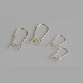 Non Tarnish 14K Gold Filled Jewelry Findings Kidney Ear Wire Earring Hook