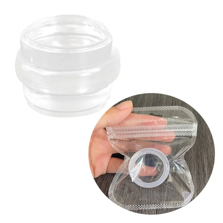 Customizable Modern Durable Round Transparent Rubber Door Stopper