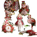 30 Sheets Per Pack of Retro Stickers Sleepwalking Series Handbook Material Cut Film Sticker Packs